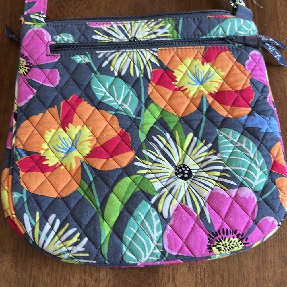 Vera Bradley Jazzy Blooms Saddle bag - Picture 3 of 3